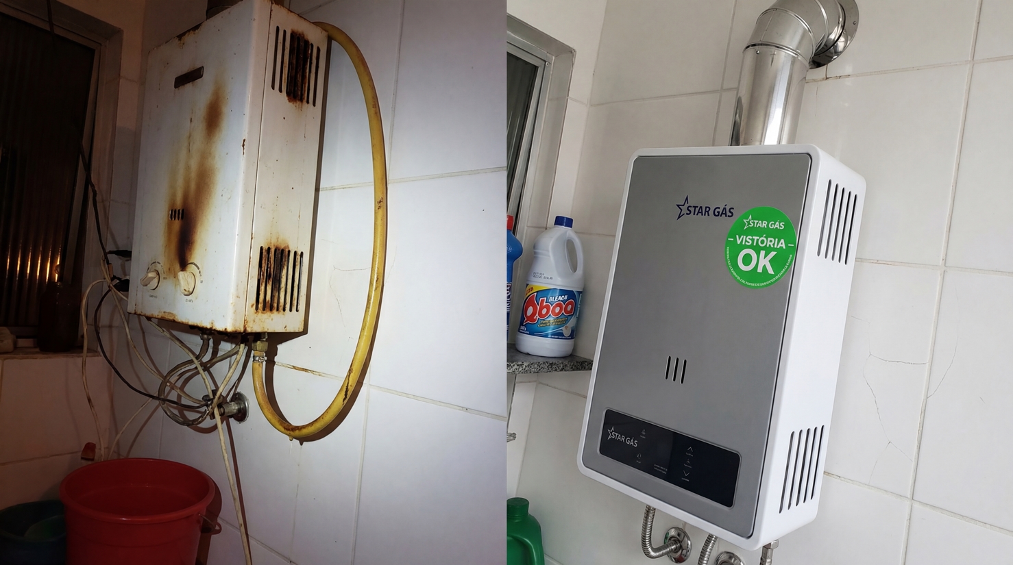 Equipe Star Gás em condomínio